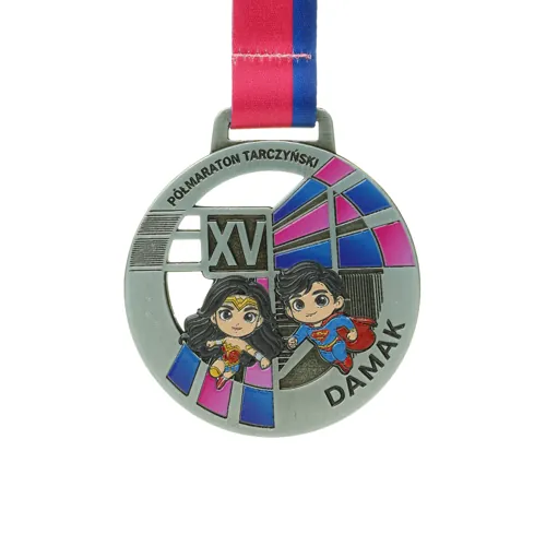 Gegossene Sportmedaille nach Maß — dreidimensionales Design mit Veranstaltungslogo